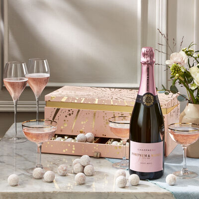The Rose Champagne & Chocolate Gift Box